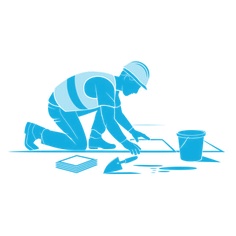 Bathroom tiles grouting